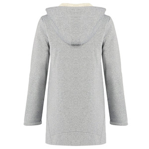 เสื้อโค้ทแฟชั่นผู้หญิงทรงโค้งแบบมีฮู้ดบุขนหนานุ่มซิปหน้า สไตล์สตรีทแวร์สำหรับฤดูหนาว ขายส่งตามเทรนด์ใหม่ล่าสุด - Product Image 4