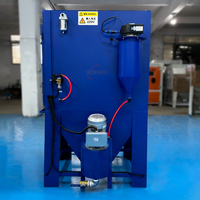 Machine de sablage humide manuelle à moteur, équipement industriel écologique pour le décapage de la rouille et le débavurage, avec air réglable