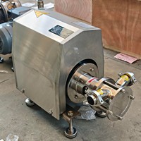 Pompes à Impeller Flexibles à Serrage Tri-clamp de Qualité Supérieure, Grade Sanitaire, SS304, 3KW, 380V, Triphasé, 50HZ, 1750RPM, avec Joint Mécanique Simple