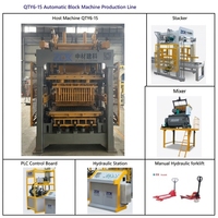 Moteur de machine à fabriquer des blocs de béton (QTY6-15) avec structure de formage hydraulique pour une production de masse de béton à haute efficacité