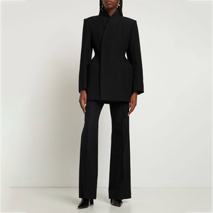 Giacca Blazer in Lana di Alta Qualità su <span class=keywords><strong>Misura</strong></span> per Donne e Signore, Produzione all'Ingrosso - Product Image 4