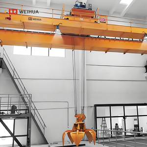 <strong>Heavy</strong> Duty QZ Type 3 Ton 5 Ton 7 Ton 10 Ton 20t 30t 50t 100t 200t Double Girder Grab <strong>Bridge</strong> Overhead <strong>Crane</strong> with Grapples Buckets - Product Image 3