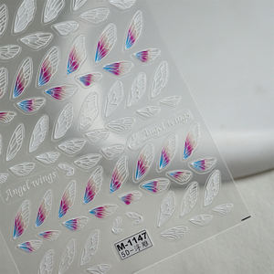 Calcomanías de <span class=keywords><strong>Uñas</strong></span> con Alas de Mariposa en Relieve 3D, Autoadhesivas, para Decoración de <span class=keywords><strong>Uñas</strong></span>, Venta Caliente 2026 - Product Image 3