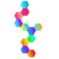 Rvb Light 3d Hexagonal Lampes Modulaire Sensible Nid d'Abeille USB Smart Hexagone Led Panel Light