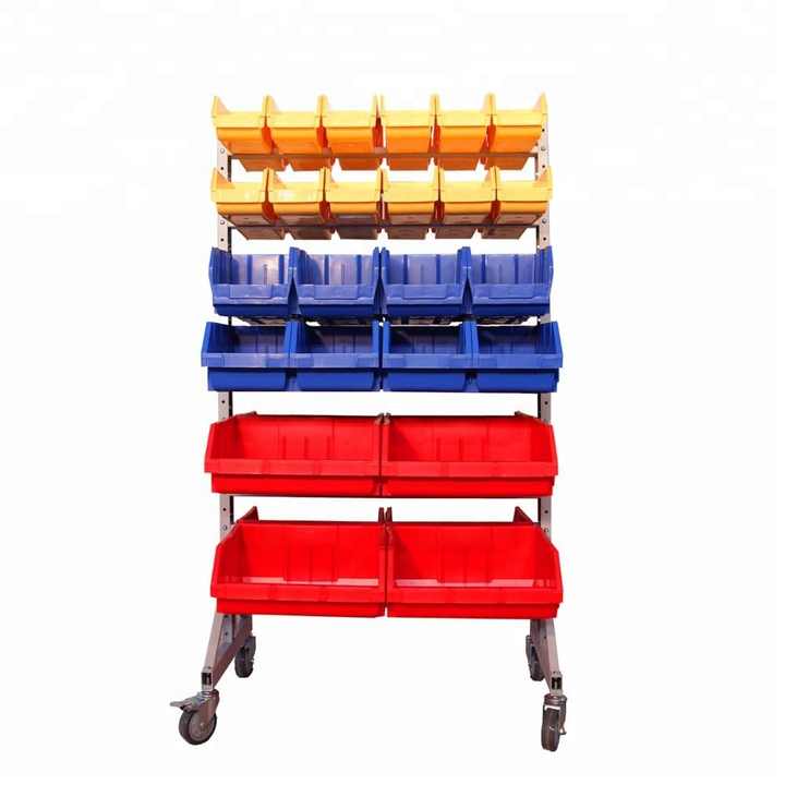 Wall-mounted Industrial Parts Storage Bin Rack - Powerking