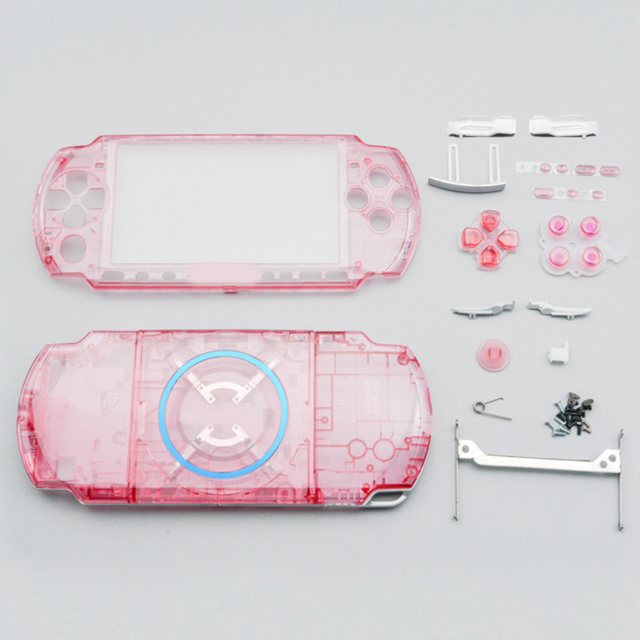 Transparent Shell Case for PSP 3000 Console Full Set Replacement Buttons Parts Repair Housing Accessories DIY Kit Set