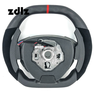 Accesorios de Coche para Chevrolet Camaro 2016-2023 Volante Personalizado de Fibra de Carbono Mate y Cuero de Ante con Levas de Cambio - Product Image 6
