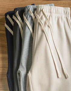 Nouveau pantalon long épais automne-hiver unisexe coupe droite ample couleur unie vente en gros dropshipping - Product Image 3