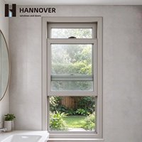 Fenêtres à guillotine simples HANNOVER en aluminium, double vitrage Low-E, économiques en énergie, pour maison, sur mesure, fournisseur OEM