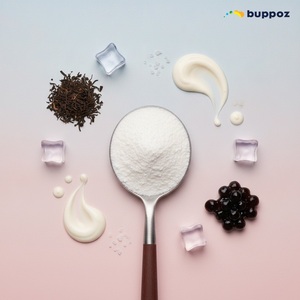 Poudre de mousse de fromage 1kg Sac Halal HACCP pour les magasins de bubble tea et de milk tea OEM - Product Image 5