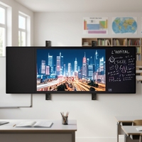 Vente en gros de tableau blanc interactif intelligent LED 4K de 75 pouces avec écran tactile 20 points pour une utilisation en classe