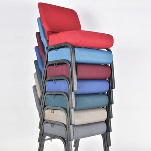 教会の椅子金属フレームブックラック付きスタッキングシアター家具 - Product Image 6