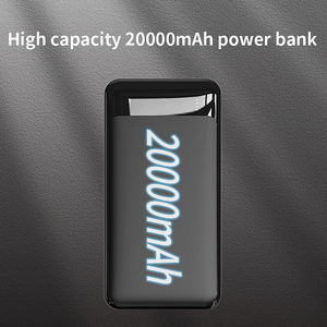 ใหม่ 20000mAh แบตเตอรี่ลิเธียมโพลิเมอร์ความจุสูงแบบพกพาพาวเวอร์แบงค์ ดับเบิ้ล ยูเอสบี ไมโคร ยูเอสบี ชนิด-C ชาร์จเร็ว 22.5W สำหรับกลางแจ้ง - Product Image 2