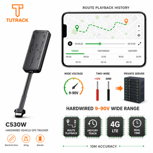 Bedrade 9-90V breedband particuliere server implementatie route afspelhistorie motorfiets e-bike scooter voertuig GPS tracker - Product Image 1