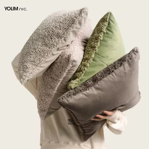 Zoned Heated <b>Cushion</b> Square Gray With Geometry Pattern Soft Warm Seat Pillow <b>For</b> Winter Use - Product Image 4