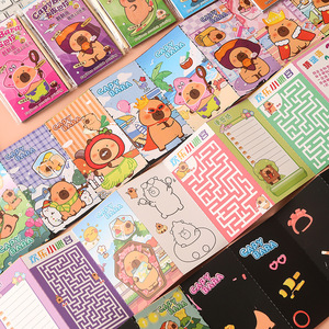 Carnet de coloriage créatif Capybara Scratch Art pour enfants de 5 à 7 ans – Livre d'activités d'apprentissage précoce - Product Image 4