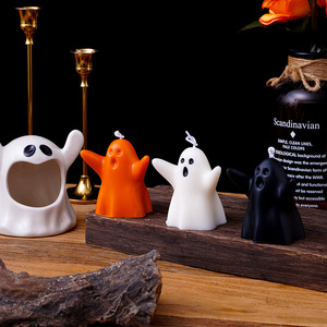 Bougies parfumées Phantom Halloween, faites à la main en cire de soja, pour cadeaux de fêtes – Vente chaude en usine - Product Image 5