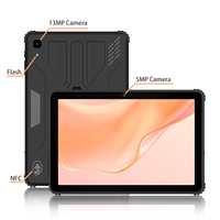 Kualitas Tinggi Ip67 Anti-debu 4G 64G Gps Nfc Opsional 1000 Nits dengan Docking Tablet Kasar 10.1 Inci