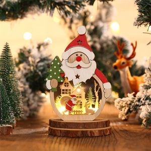 Decoraciones Navideñas de Madera con Forma de Santa Claus, Ecológicas y Luminosas, para Ventanas de Hotel, Venta al Por Mayor - Product Image 2