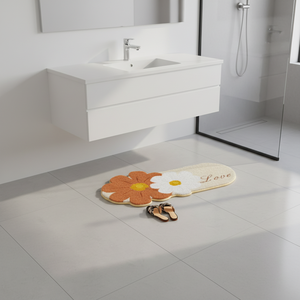 Tapis de bain antidérapant personnalisé en gros, imitation cachemire, 3-5 mm d'épaisseur, dos en caoutchouc antidérapant, fabrication mécanique, tapis de salle de bain pour la maison et l'hôtel - Product Image 3