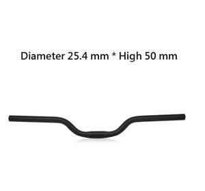 Manillar curvo de aluminio para bicicleta de montaña, barra de manillar de 50mm, acero, barato - Product Image 4