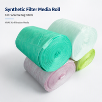 Rouleau de tissu non tissé en fibres synthétiques G4 F5 F6 F7 F8 F9 pour filtre à air de poche, filtration de la poussière HVAC