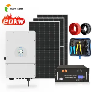 Complete Set Solar Panel Power System 8kW 10kW 15kW 20kW Solar Energy Residential Hybrid Off Grid Solar System