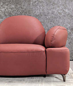 Juego de Muebles de Sala de Estar de Alta Gama con Asientos Cómodos, Personalizables, de Diseño Moderno y Original, en Cuero Grueso - Product Image 4