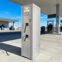 Compresseur numérique extérieur à double cylindre G5 à monnayeur pour gonflage de pneus avec moniteur de pression et enrouleurs de tuyaux d'air et d'eau