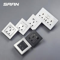 Vente en gros prises et interrupteurs muraux au Royaume-Uni prise murale électrique avec usb type-c