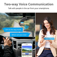 Dashcam à double objectif 4g avec fonction Wifi Gps Hd1080p Mini caméra de voiture 4g avec contrôle vidéo en direct 4g sur le téléphone