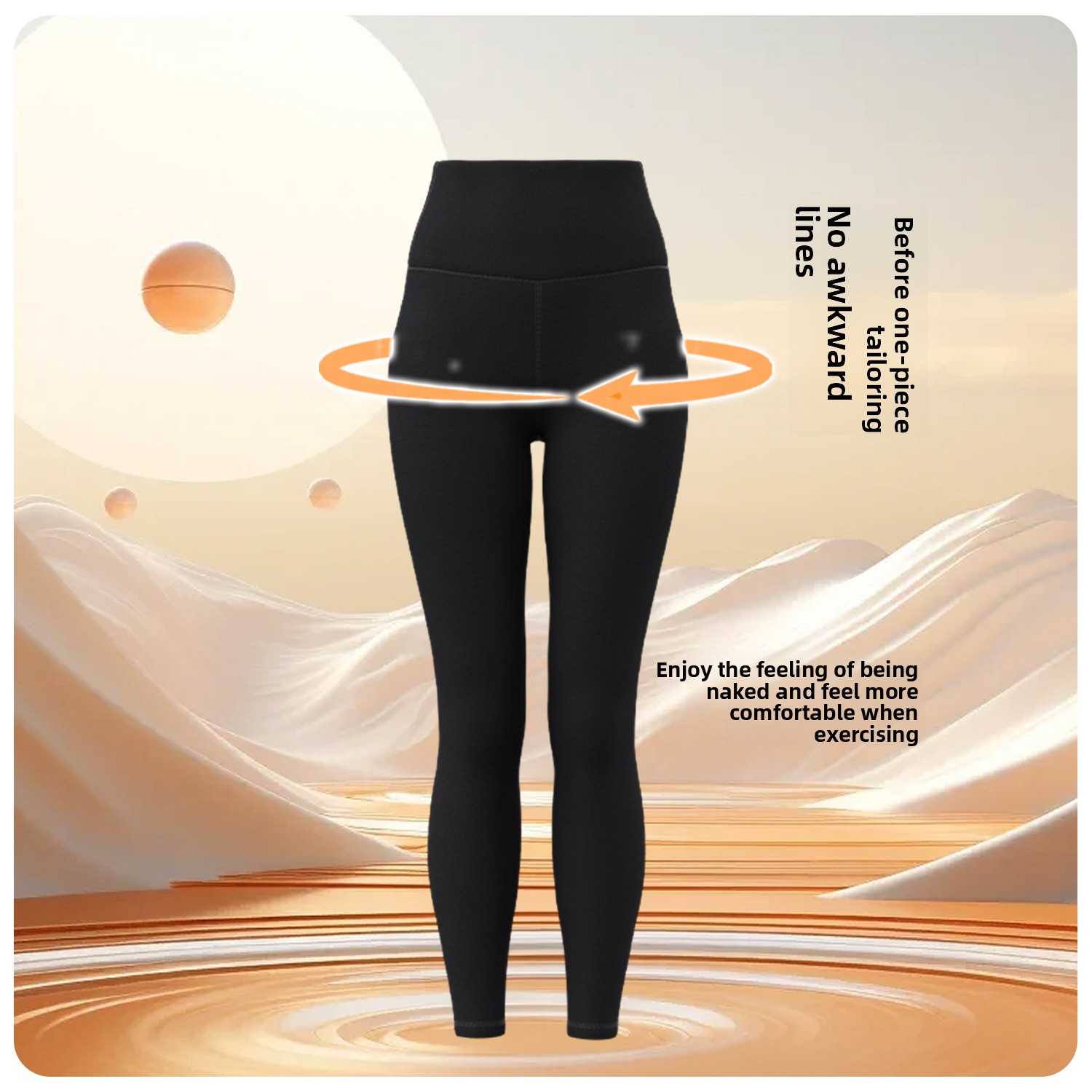 Women's High Waist Fleece Lined Buttery Soft No Awkward Lines Seamless Butt Lifting Workout Yoga Thermal Leggings