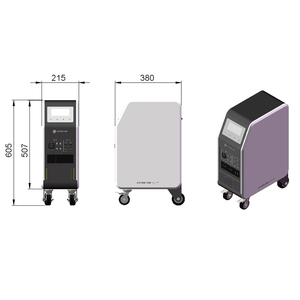 Générateur de stockage d'énergie domestique 5000W Lithium-ion LiFePO4 5KWH Portable 220V AC 4500W Station d'énergie solaire à charge PV - Product Image 2