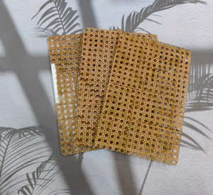 竹编厂直供原生态绿色现代方形网状仿真藤编家居酒店用品 - Product Image 1