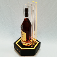 Support de présentation lumineux LED personnalisable pour bouteilles de vin, de bière et de spiritueux