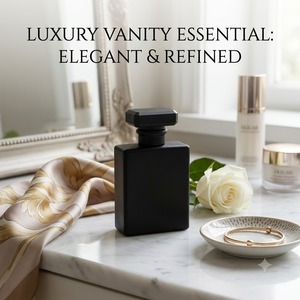 Botella de <span class=keywords><strong>Perfume</strong></span> Cuadrada de Vidrio Premium con Pulverizador Plateado y Tapa Facetada, Recargable, Frasco Vacío para Decantación de <span class=keywords><strong>Perfume</strong></span> - Product Image 3
