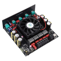 Carte d'amplification 2.1 canaux AS21HPA TPA3255 300W*2+600W avec ventilateur de refroidissement et boutons externes pour DIY Home Cinéma et Audio Automobile