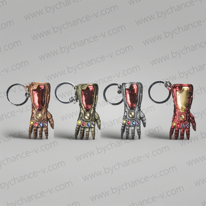 Portachiavi con Ciondolo Guanto di Potenza Infinita, Tema <span class=keywords><strong>Supereroe</strong></span> Iconico, Regalo Souvenir per Bambini, Adolescenti, Fan di Cosplay, Gadget per Feste - Product Image 2