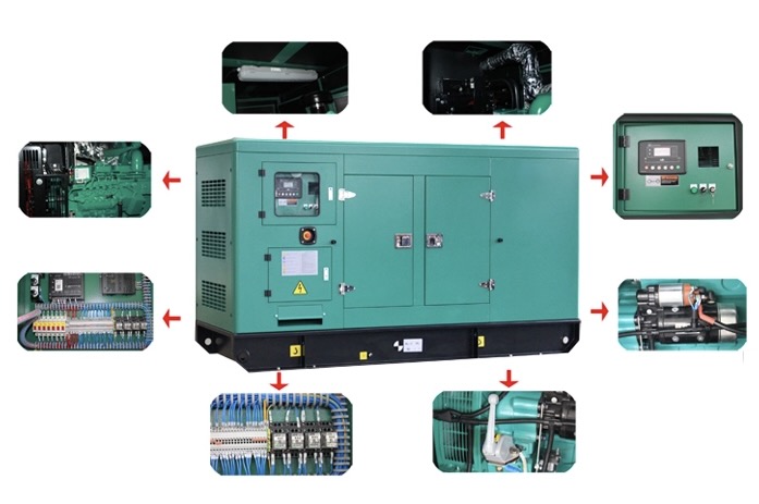 Heavy Duty Direct Price 60kva 48kw Silent Type Cummins Diesel Generator Set Industry Use