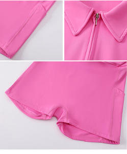 Dames sportieve golfjurk, tennisrok, lange mouwen, sneldrogend, sportkleding, fitness, yogakleding, jurk - Product Image 6