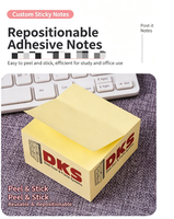Blocs-notes adhésifs personnalisés avec logo, blocs-notes en forme de dessin animé, cadeaux promotionnels en gros