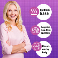 Tabletas de Fórmula para la Menopausia para Mujeres OEM ODM con Vitamina, Calcio y Niacina, Apoyo para una Piel Saludable, Alivio para los Ligeros Cambios de Humor