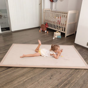 Tapis de jeu en mousse à mémoire de forme pour salon, vente en gros OEM, épais, antidérapant, tapis en mousse pour bébé, velours corail, tatami, tapis de jeu pour enfants en mousse à mémoire de forme - Product Image 1