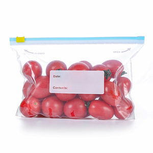 Food Storage Bags 35L Slip-Lock Type Microwave Safe Frozen Food Preservation Reusable Plastic PE Bag For Kitchen Use - Product Image 1