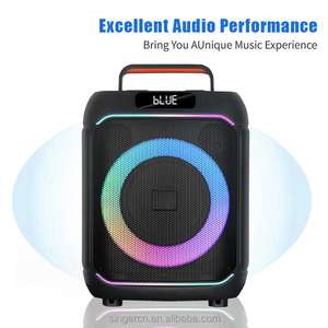 Amplificateur <span class=keywords><strong>de</strong></span> colonne haute puissance sur pied JBR-818 819 avec éclairage LED RGB pour fêtes et utilisation extérieure, caisson <span class=keywords><strong>de</strong></span> basses home cinéma - Product Image 2