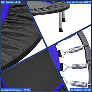 Nouveau mini trampoline pliable, mini trampoline de fitness réglable pour l'intérieur, le jardin, la maison, exercice intérieur, entraînement, trampoline rebondissant - Product Image 5