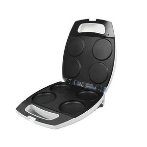 Parrilla de aluminio de 4 agujeros Donut Cake Snack Plate Electric Arepa Maker con superficie antiadherente 4 rebanadas Sandwich Maker Machine - Product Image 2