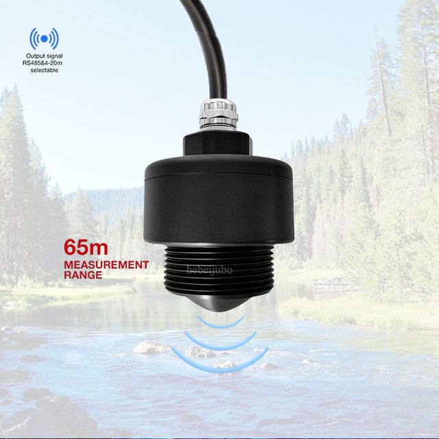 Non-contact Radar Water Level Sensor 1mm Accuracy IP68 Protection 76-81GHz Frequency for Reservoirs Seawater Sewage/Wastewater