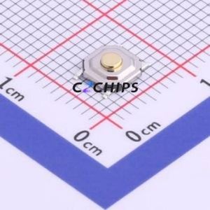 UK-B0233-G1.6-160-JZ Tactile Switch SMD-4P,5.2x5.2mm Switch Single Pole Single Throw Round Button 1.6N Vertical Mount - Product Image 1
