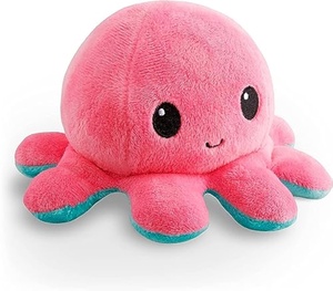 2025 la vendita calda su misura di polpo reversibile creatura marina soffici divertenti <span class=keywords><strong>personaggi</strong></span> dei cartoni animati giocattoli di peluche per bambini - Product Image 6